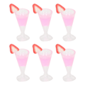 Miniatyrbild 5 av 8: 20 st dockhuscocktailglas, simulering av livsscen, 1/12 skala, minidrinkglas, leksak, dockhusdekoration, rosa