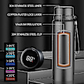 Miniatyrbillede 4 af 5: Smart Termokande 1000ml - Holder Koldt og Varmt - Temperaturdisplay - Vakuumflasker til Vand, Te, Kaffe 1000ml gylden