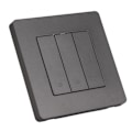 Miniatyrbilde 7 av 8: 3-veis smart kontrollpanel APP-tidsstyring Intelligent bryterpanel Rebound Type AC100‑240V Grå