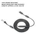 Miniatyrbilde 6 av 8: USB 4-pinners spillkabel erstatningstråd breakaway-adapter for Xbox 360 (grå)