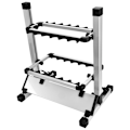 Miniatyrbild 3 av 8: Lättviktsfiskespöhållare Stativ Organizer Rack För 12 Spön
