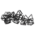 Miniatyrbillede 6 af 8: 100 stk trekantede papirclips Holdbar metal rustfast trekantet design Søde papirclips til memodokumenter papirer