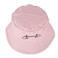 Miniatyrbilde 3 av 8: Pustemateriale barneklokkehatt, fasjonabel solbeskyttelse, bred brem baby solhatt for gutter og jenter, rosa