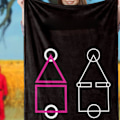 Miniatyrbilde 5 av 5: BL629 Teppe Polyester Seng Sove Teppe Moteriktig Unikt Mønster Teppe for Hjemmekontor 140 X 200cm