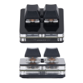 Pikkukuva 8 / 8: 2 Key Gaming Pikanäppäin Ohjelmoitava näppäimistö Type C USB All Black Multifunction kotitoimistoon