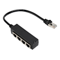 Miniatyrbillede 2 af 8: RJ45 Ethernet-splitterkabel One Point Four Ethernet-kabelsplitter ABS PCB RJ45 Splitteradapter til bærbar computer