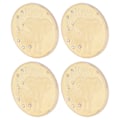 Miniatyrbillede 5 af 8: 4 sæt Mindemønter 4 cm/1,6 tommer Diameter Zink Legering Materiale Elegant Stil Kompakt Individuel Samleobjekt Gave
