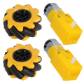 Miniatyrbillede 8 af 8: Mecanum Hjul til TT Gear Motor Smart Robot Bildele Tilbehør DIY Legetøjskomponenter 48mm