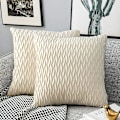 Miniatyrbillede 1 af 5: Velour Pudebetræk 45*45cm til Stue Sofa, Sæt med 2 Ensfarvede Firkantede Pudebetræk Soveværelsesdekoration
