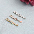 Miniatyrbilde 2 av 4: Armbåndsforlengerlåssett - 5 stykker, sammenleggbare halskjedeforlengere, 3 gullfarger