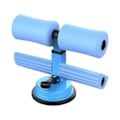 Miniatyrbild 1 av 8: Sit Up Bar Golv Metall Dubbel Stång Bärbar Sit Up Assistent Enhet med Sugkopp för Fitness Träning Bukmuskler Helkroppsträning Himmelblå