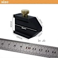 Miniatyrbilde 2 av 5: 30 cm metallinjal, rustfritt stål linjal, parallellinjal posisjoneringsblokk, 45 graders og 90 graders linjetegningsverktøy for trearbeid