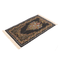 Miniatyrbilde 7 av 8: Bønneteppe Flerbruks Elegant broderi Dekorativ dusk Dobbeltlags muslimsk bønnematte for Hall Home Camping Svart