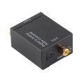 Pikkukuva 5 / 8: Digitaali-analogimuunnin DAC-dekooderi Toslink- ja koaksiaalituloilla analogisille 2RCA-lähdöille Musta isäntä USB -kaapeli kuituoptinen kaapeli