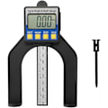 Pikkukuva 1 / 5: Erittäin tarkka LCD-digitaalinäyttöinen vernier-työntötulkki korkeus- ja syvyysviivaimella mittausmittarilla, matala alue 0-85 mm magneeteilla