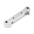 Miniatyrbilde 2 av 8: Bakre knebøyplate i aluminiumlegering for RC-bil FS 1/18 elektrisk lastebil RC-bildel (foran, sølv)