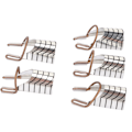 Miniatyrbillede 7 af 8: 25 stk Negle Extension Forms Guide Aluminiumsramme Genanvendelige franske negle UV Gel Protector Forms