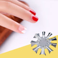 Miniatyrbilde 3 av 4: Neglekunstmal i rustfritt stål, sjablong for manikyr, stempel, polering, bildetrykkplate (C#)