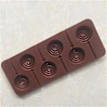 Miniatyrbillede 2 af 3: Silikon Lollipop Form, 2-pak med pinde - 6 hulrum