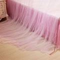 Miniatyrbild 8 av 8: Andas runt kapell spets Princess Style Myggnät Säng Gardinnät (rosa)