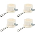 Miniatyrbild 1 av 4: 4-pack Flaggstångsring Klämma Flaggstångsmonteringsring Vridbar Flaggstångsring