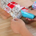 Miniatyrbilde 2 av 5: Blå 2 stk Mini Poseforsegler Bærbar Rask 2 i 1 Forsegler for plast bærbar mini varme