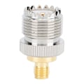 Miniatyrbillede 2 af 8: 2 stk. SMA hun til UHF hun adapter stik messing 50 ohm stik til antenner