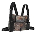Miniatyrbilde 7 av 8: Radio Brystsele Bryst Front Pack Håndfri Radio Front Pack Pung Hiphop Bag For Walkie Talkie Camouflage