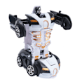 Pikkukuva 2 / 8: Muuttuva autolelu, iskunkestävä, kaksoisinertia, tukeva, kestävä robottiautolelu lapsille, pojille, mustavalkoinen