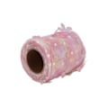 Miniatyrbild 4 av 8: Tulle rulle färgglad gradient blomma rosett nät tyg rulle DIY material band röd