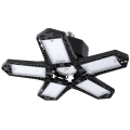 Miniatyrbillede 3 af 8: 137LED garagelys med 5 blade 80W E27/E26 Deformerbar justerbar minedriftslampe 85-265V sort