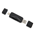 Miniatyrbillede 7 af 8: USB C USB2.0 MICRO USB-lagerkortlæser med 3 stik 104MBps 3 i 1 USB-lagerkortlæser til bærbar computer mobiltelefon