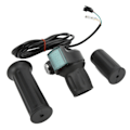 Miniatyrbillede 5 af 8: Elektrisk cykel Twist Throttle Grip Set Universal Speed Governer med display Højre halvgreb til elektriske køretøjer