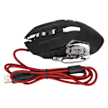 Miniatyrbillede 1 af 8: RGB kablet gamingmus med sideknapper, 1200 DPI, RGB-åndedrætslys, USB-mekanisk gamingmus