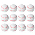 Miniatyrbild 2 av 8: 12 STK 6,3 CM Lekplats Full Core Mjuk EVA Elastisk boll Minska trycket Stress Barnleksak Baseball