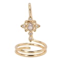 Miniatyrbilde 1 av 8: Kvinner Finger Nail Ring galvanisert kobber Fasjonable neglringer Nail Art Accessory Golden