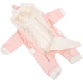 Miniatyrbillede 4 af 8: Baby Vintertøj Varm Bomuldslignende Klatreprint Langærmet VinterheldragtPink 66cm
