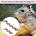 Miniatyrbilde 5 av 5: Klatreleke for hamster, hamsterstige, tyggeleker i trestige, trebro hamsterleker, for hamstere, mus, gerbil, rotter, ekorn, marsvin