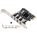 Pikkukuva 1 / 8: USB 3.0 PCIE -laajennuskortti PH64 2U/4U VL805 Chip 5Gbps Lähetys 4-porttinen USB laajennuskortti Windowsille