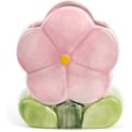 Miniatyrbillede 5 af 5: Blomst Blyantholder Keramisk Skrivebordsornament Skrivebord Kontor Organizer Papirvarer Hylde Opbevaringskrukke (LILLA-B)