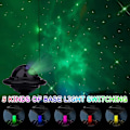 Miniatyrbillede 4 af 5: Stjernehimmelprojektor, UFO Rumskib Natlampe med Fjernbetjening, 8 Nebulatilstande, Soveværelsesdekorationslys -CHN