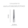 Miniatyrbillede 2 af 5: Dysetipstud kompatibel med Dedica EC680/EC685, EC9335, ECP3420, ECO310, Mælkeskum Inderrør, Rustfrit stål