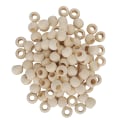 Pikkukuva 1 / 8: 100 kpl puuhelmiä pyöreä reikä kaulakoru pallo välikoru koriste DIY korutarvikkeet 20mm