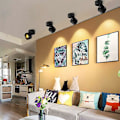 Miniatyrbillede 3 af 5: Loftsspots 12W LED Loftsspots Loftslampe, justerbar lampehusvinkel, lampespots, loftslampe, justerbar