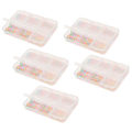 Miniatyrbilde 7 av 8: 5 bokser Nail Art perler glitrende attraktivt bærbart plastmateriale Flere størrelser Mini DIY manikyr kunstperler for dekorasjon