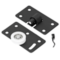 Miniatyrbillede 5 af 8: Skydedørs hjul garderobe skab skab møbler rillet hjul skydedør hardware