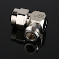Miniatyrbillede 7 af 7: N han til N hun retvinklet adapter - 2 stk, 50 ohm, N stik