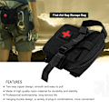 Miniatyrbillede 7 af 8: Molle Portable Military First Aid Supplies Kit Survive Medicine Opbevaringspose (sort)