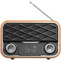 Miniatyrbillede 1 af 5: Bærbar Bluetooth Retro Radio med FM/Aux, Antenne Backup, Clear Sound og Android Tablet-kompatibilitet