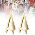 Miniatyrbilde 6 av 8: 5 stk 5 tommers Mini Display Tre Easel Triangulær Støtte Bærbar Mini Tre Kunstner Staffeli for Bryllup Fester